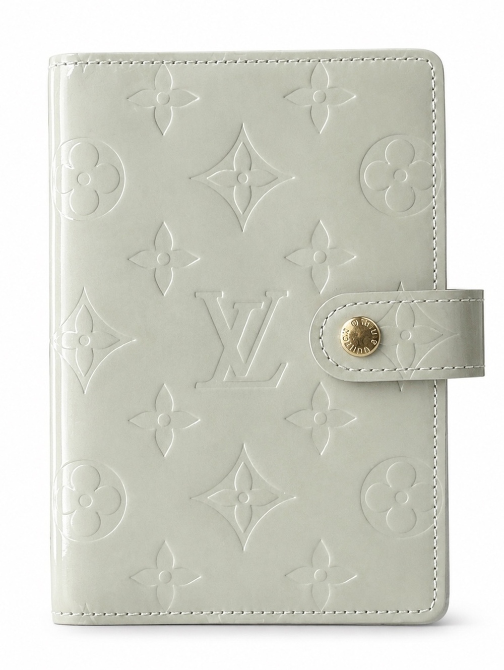 Louis Vuitton light beige monogram vernis agenda cover